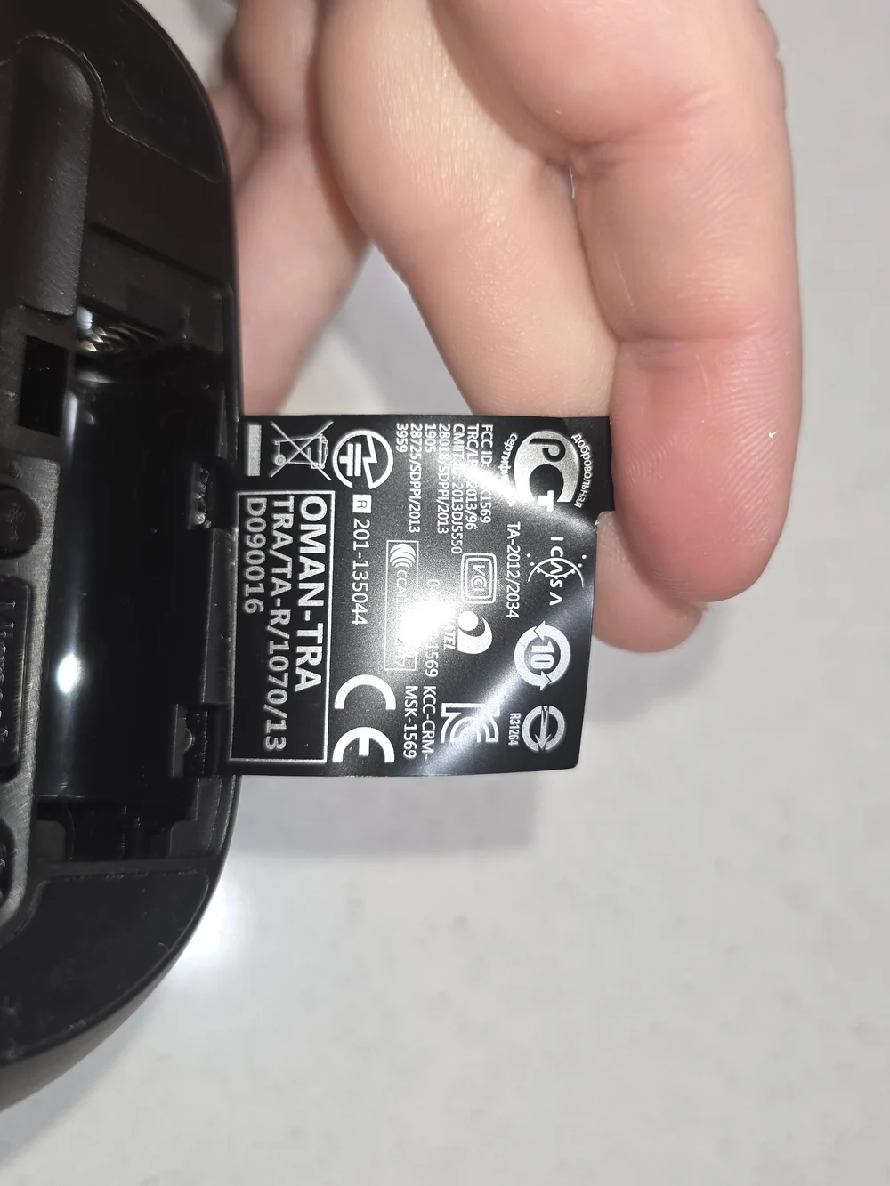 Microsoft Black Wireless Mouse with Windows Logo